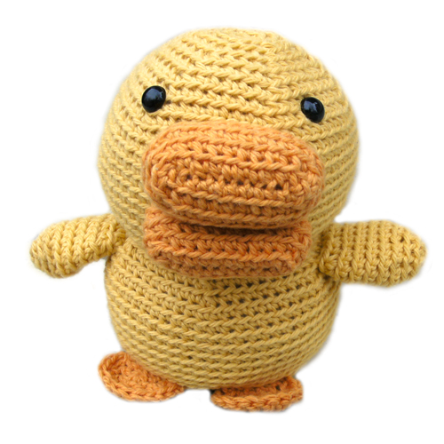 crochet duck plush