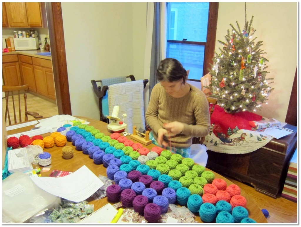 winding yarn