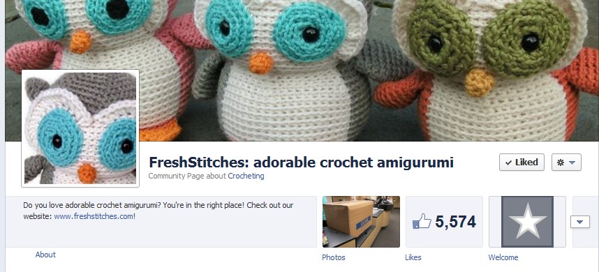 Screen shot of facebook page