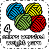 4 colors of yarn required to crochet