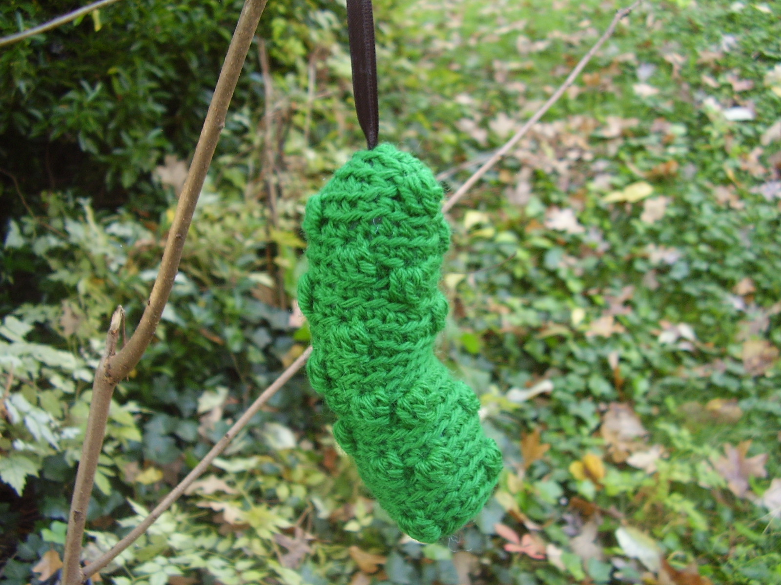 Free Christmas Pickle Crochet Pattern download | FreshStitches