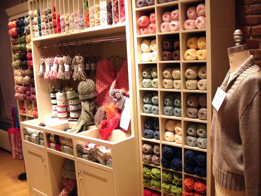 Lion Brand Studio Store - one of the nicest yarn shops in Manhattan