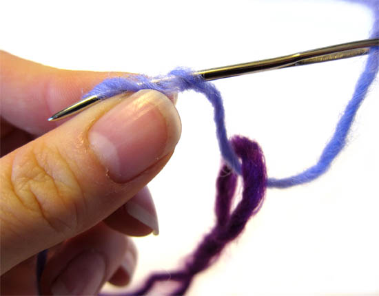 How to add or join yarn from a new skein