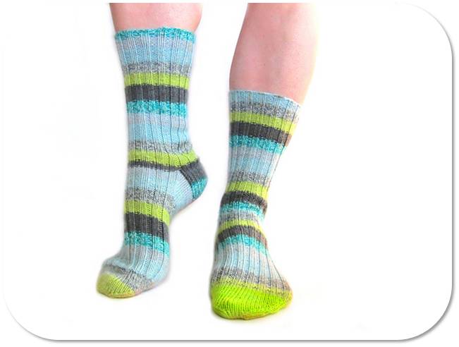 Basic sock pattern knitting
