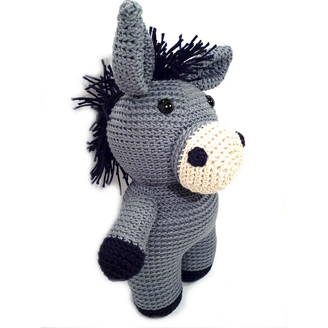crochet donkey using horse pattern