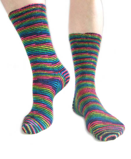 neon knitted socks