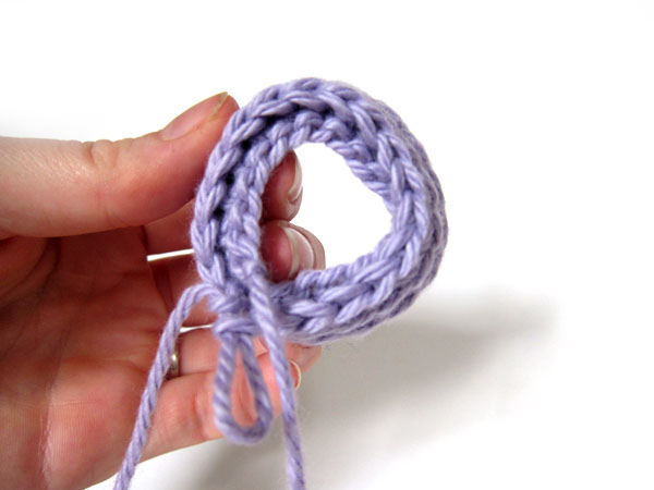 folding crochet piece