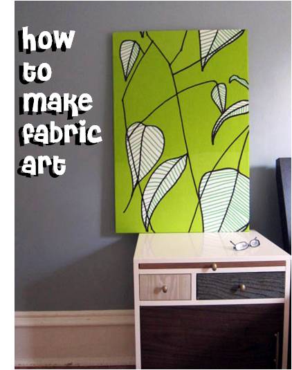 How to frame fabric for quick art
