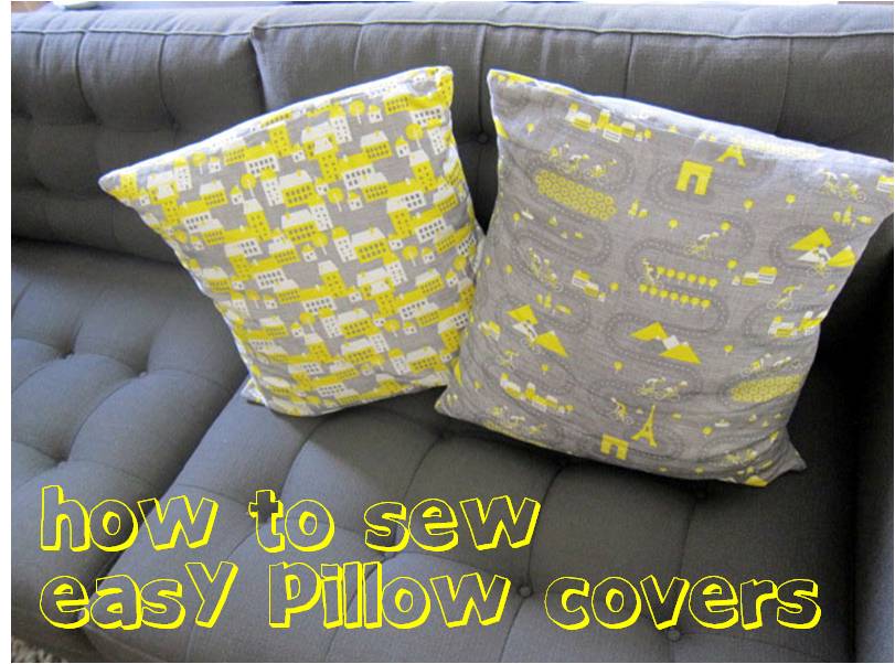 how to sew removeable pillow covers