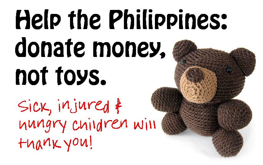 Donating toys to the Philippines