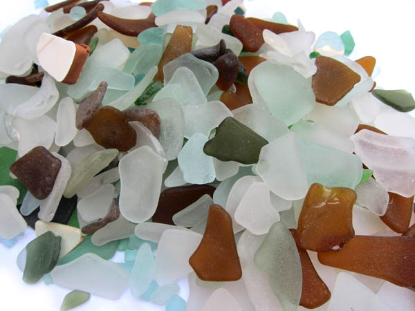 pile of sea glass