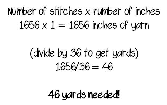 how to calculate how much yarn you need
