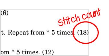 stitch count in crochet