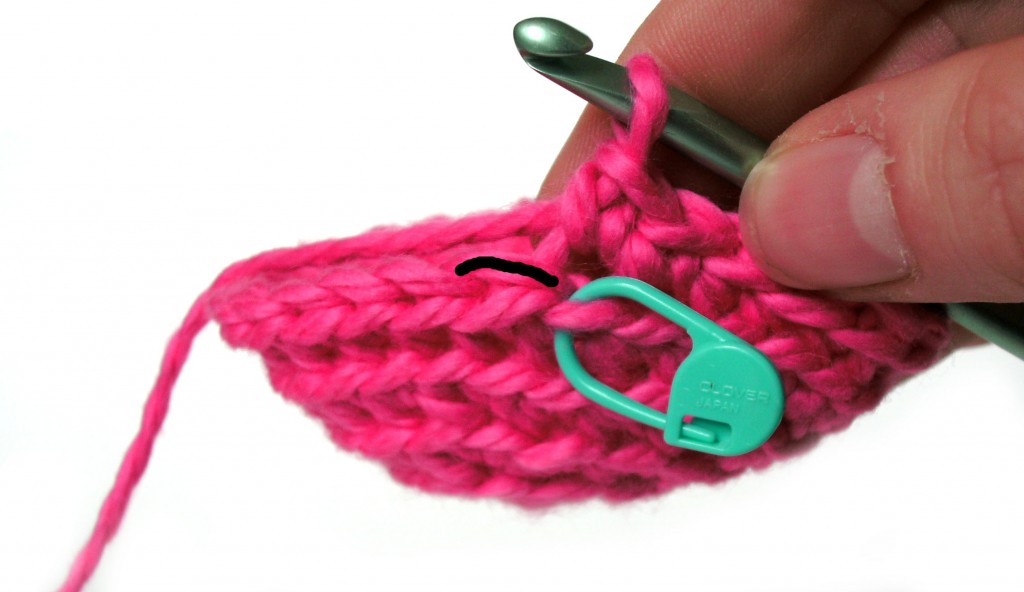 crochet through the back loop