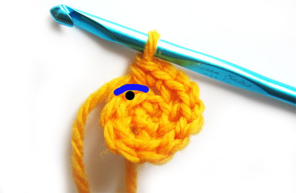 crocheting through the back loop
