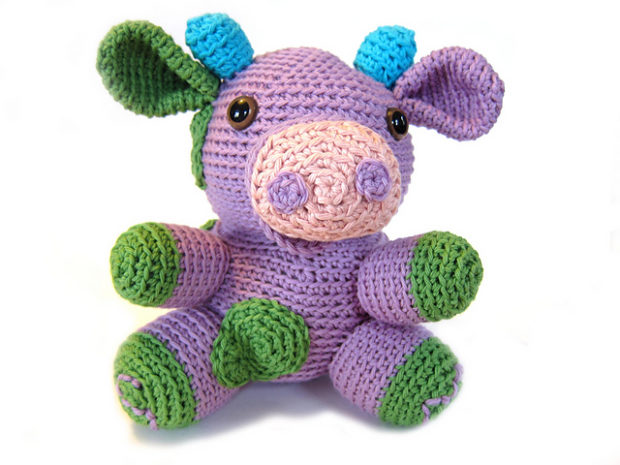 crazy crochet amigurumi cow